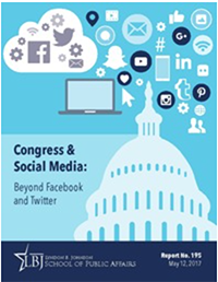 Report cover: Members of Congress & Social Media