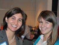 Amy Kirschenbaum (MPAff '05) and Sarah Williams (MGPS '10) Photo of alumni at DC winter celebration