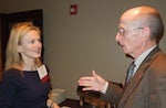 Alumni Elena Farah and James Thurmand Photo of LBJ alumni Elena Farah and James Thurmond