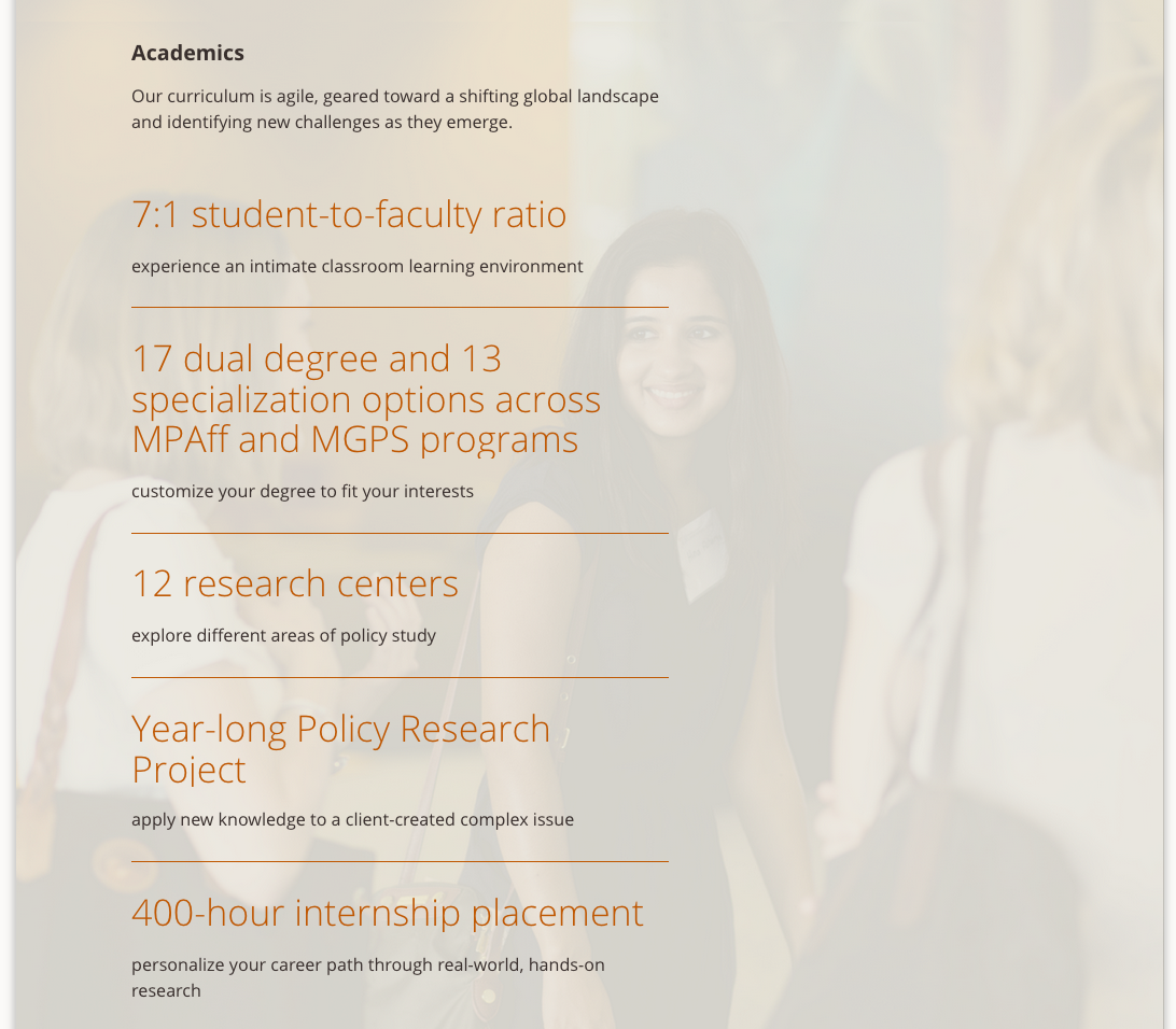 7 : 1 student to faculty ratio