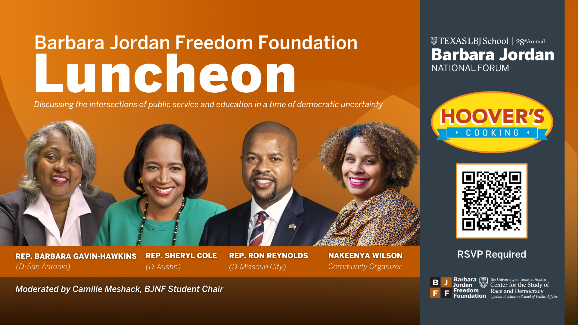 Barbara Jordan Freedom Foundation Luncheon Speakers