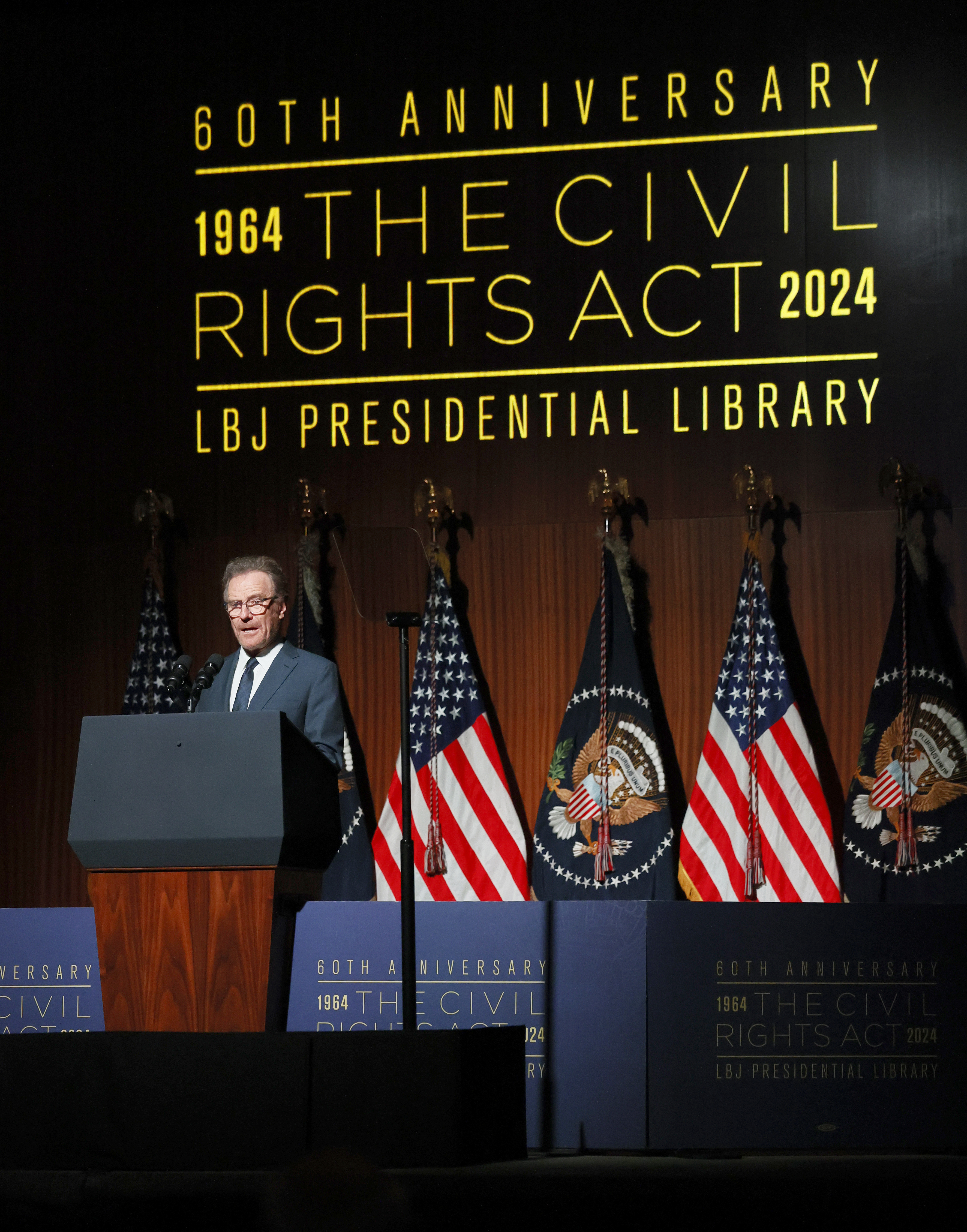 Actor Bryan Cranston reading an excerpt from the 1964 Civil Rights Act. 