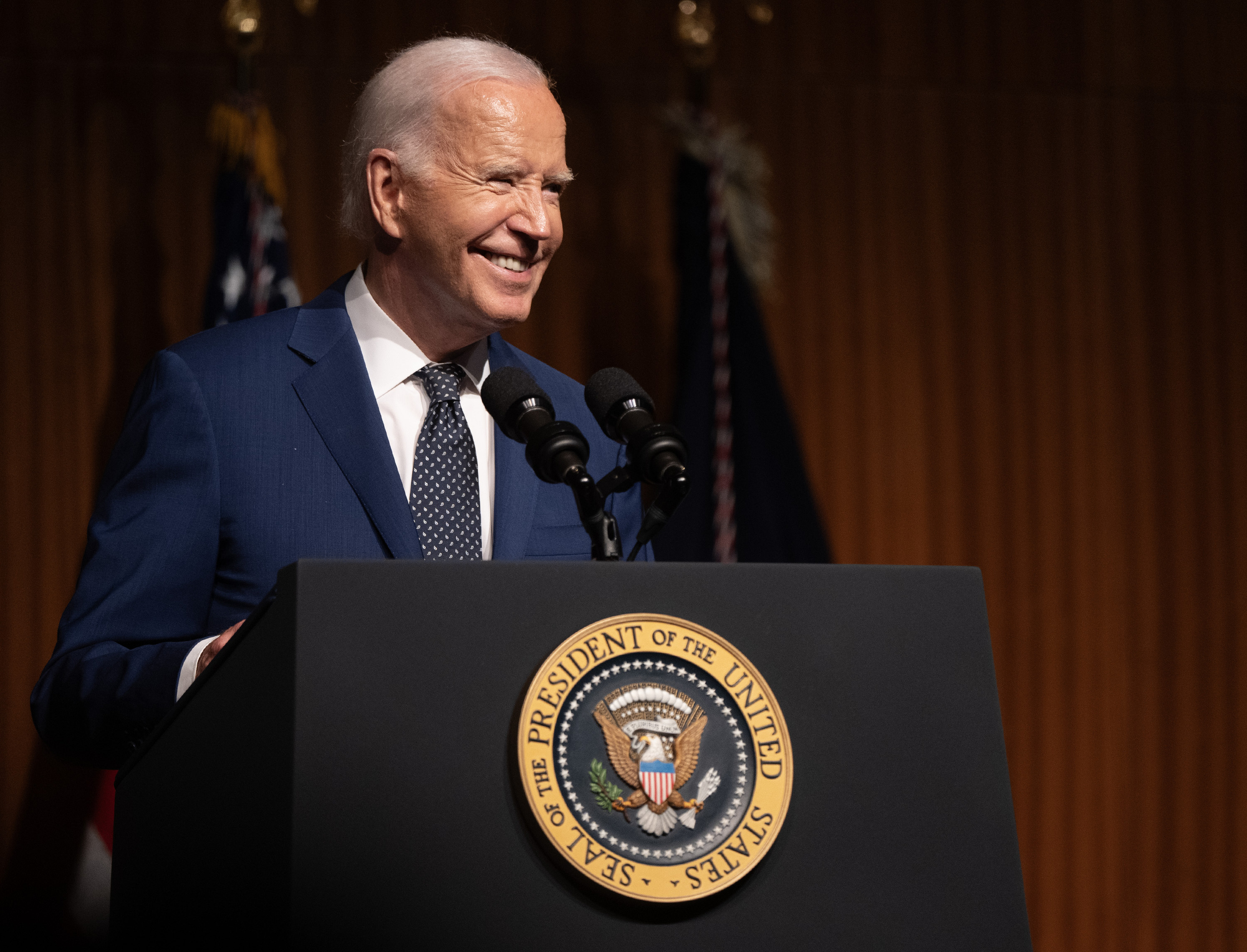 President Joe Biden during the anniversary of the Civil Rights Act