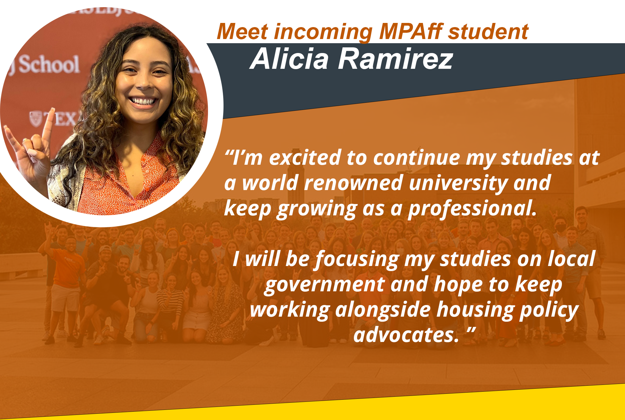MPAff Student Alicia Ramirez