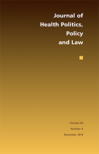 Cover: Journal of Health Politics, Policy and Law
