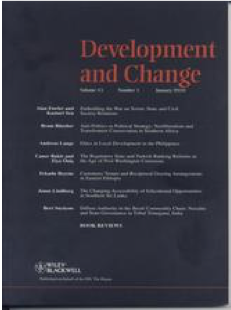 Cover of the journal Development and Change