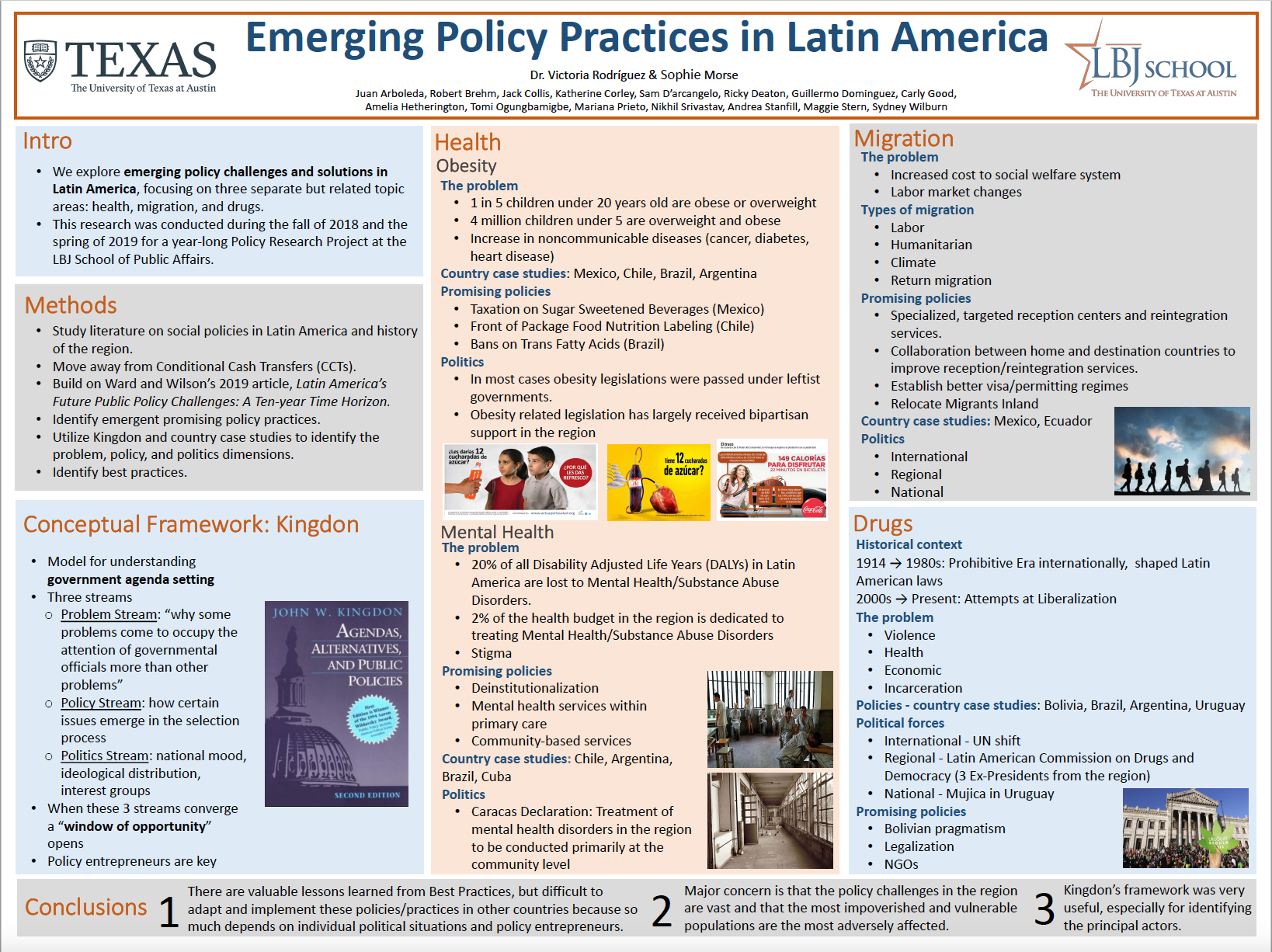 Innovation Bound 2019 research poster: Emerging Policy Practices in Latin America