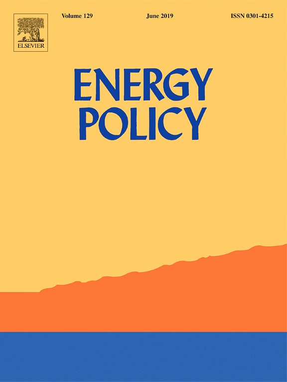 Cover of the journal Energy Policy