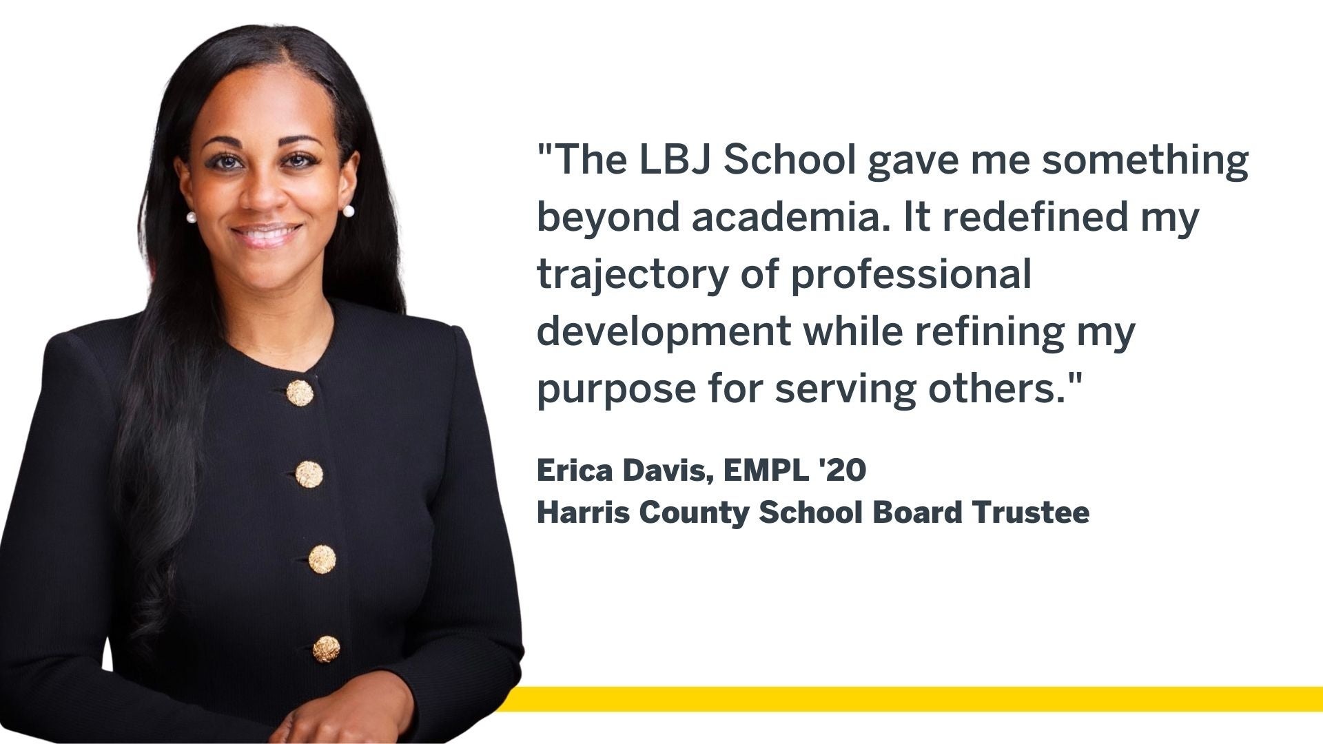 EMPL Alumna Erica Davis with quote on how EMPL advanced her career EMPL Alumna Erica Davis with quote on how EMPL advanced her career