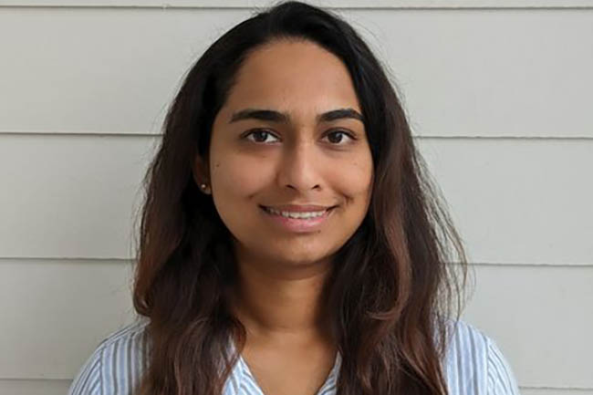 Geethu Jacob, Ph.D. candidate in the aerospace engineering department