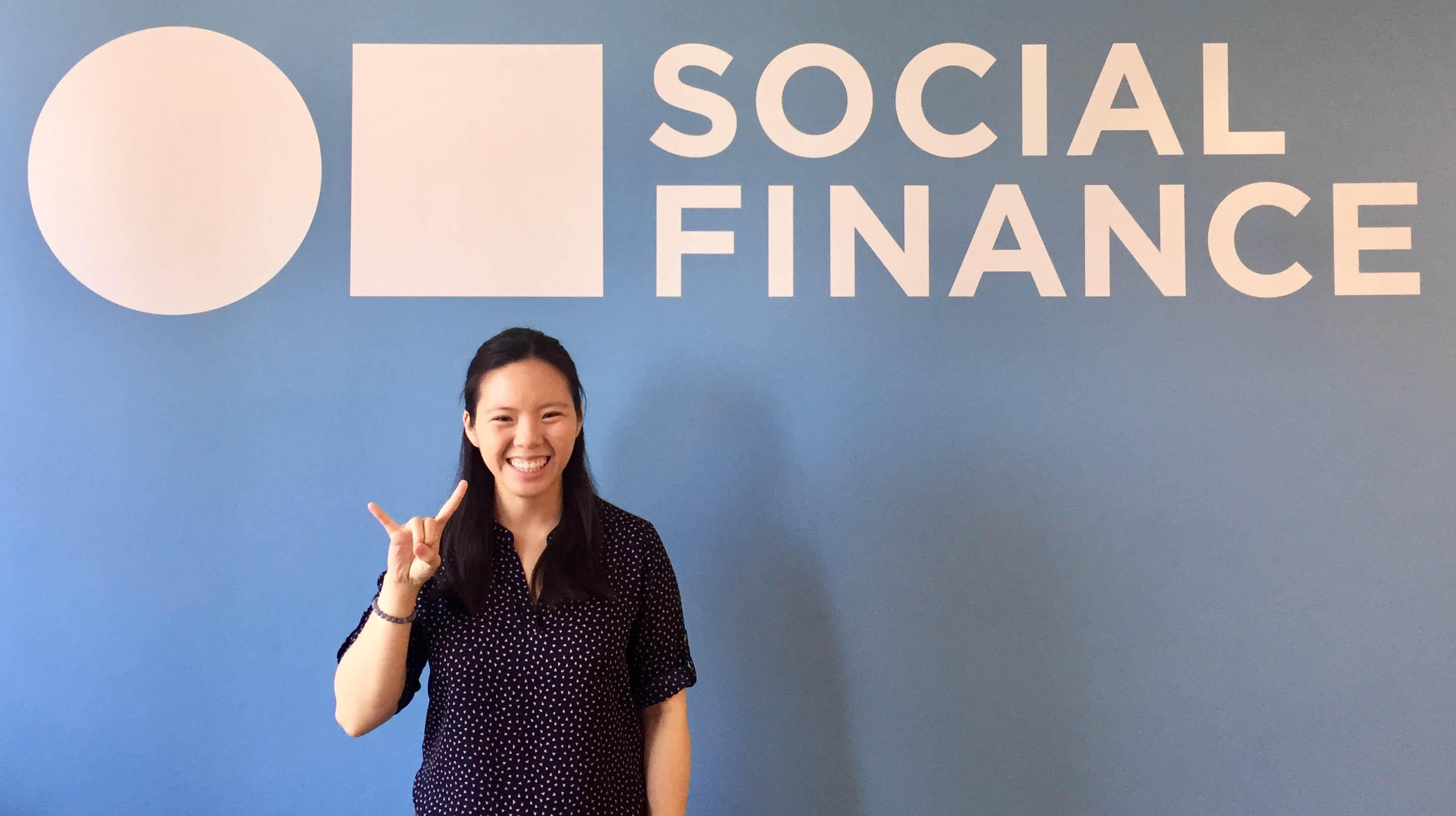 LBJ dual degree student Jaclyn Le at her internship