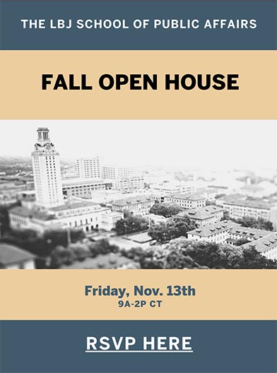 LBJ Fall 2020 Open House schedule