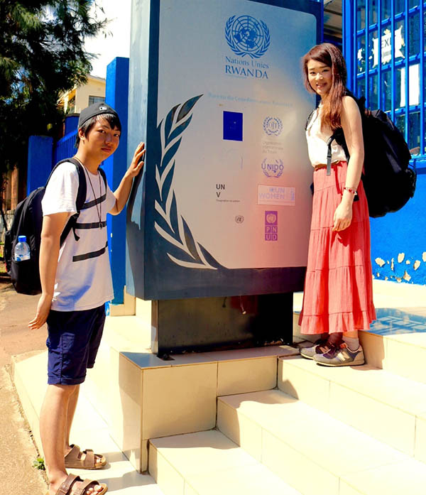 Nina Nomura Nibling and a classmate visit Rwanda with Model United Nations in 2017