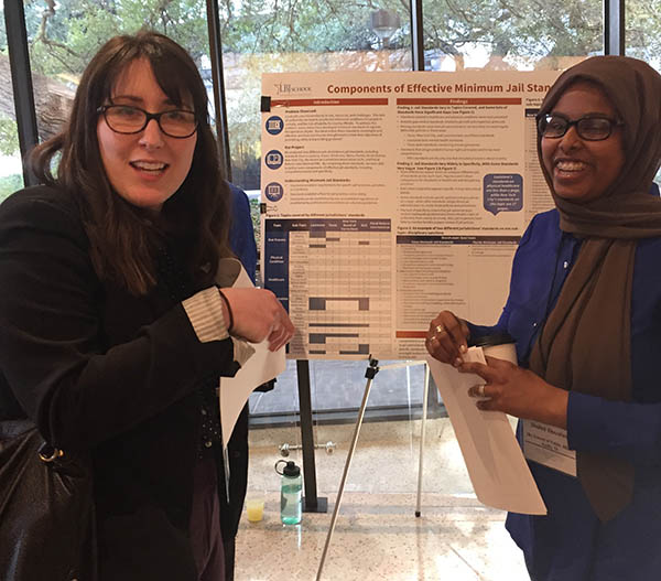 LBJ students presented their research on prison oversight at a national conference held at UT in March 2020. (Photo courtesy of Michele Deitch)