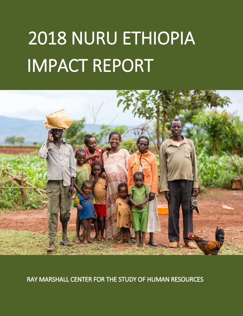 Cover of RMC's 2018 Nuru Ethiopia Impact Report