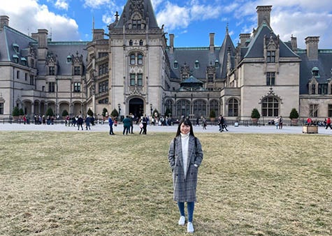 Shu-Ching Tseng at the Biltmore in Asheville, N.C.