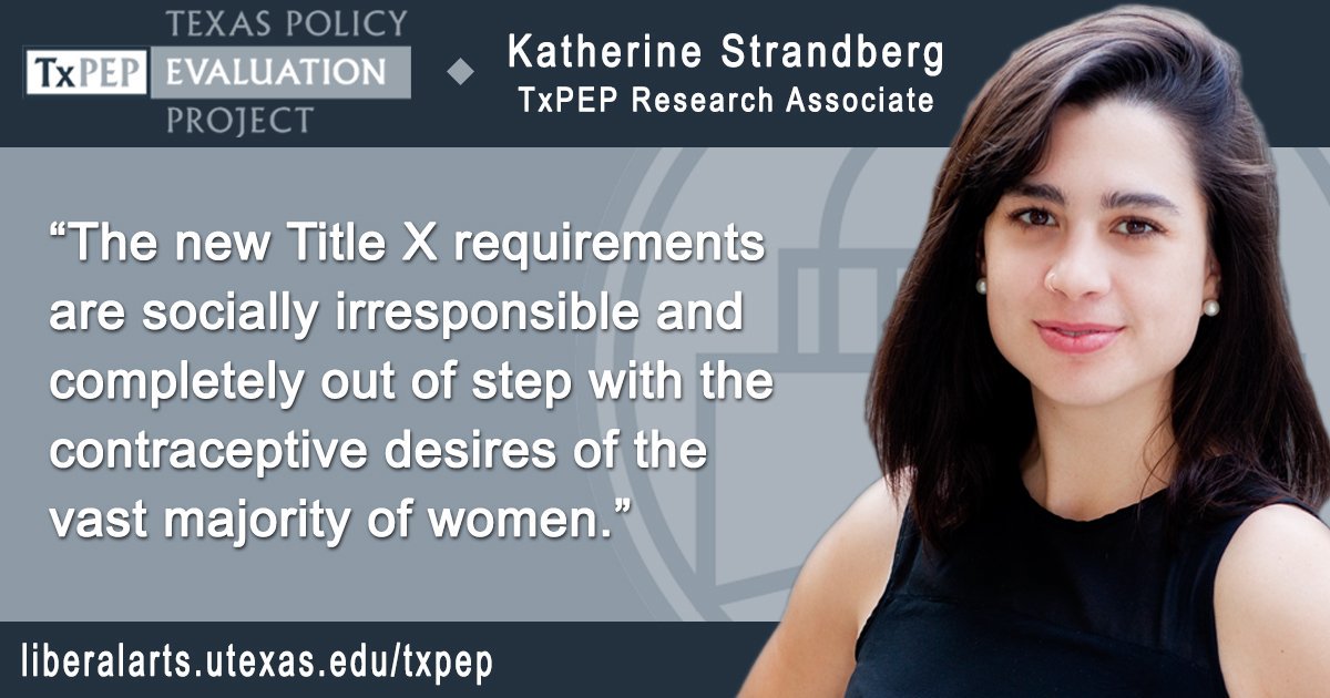 Katherine Strandberg (MPAff '15) co-authored a USA Today op-ed on proposed Title X policy changes