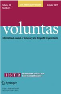 Cover of the journal Voluntas