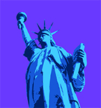 poster image of the Statue of Liberty for Strauss Center event with Suzanne Spaulding