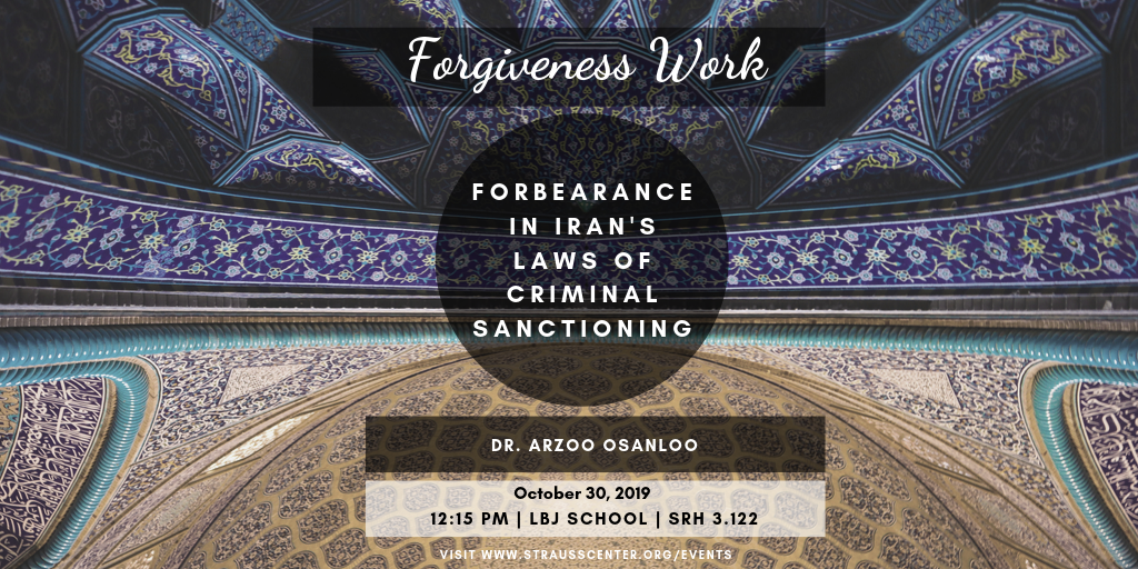 Forgiveness Work: Forbearance in Iran's Laws of Criminal Sanctioning