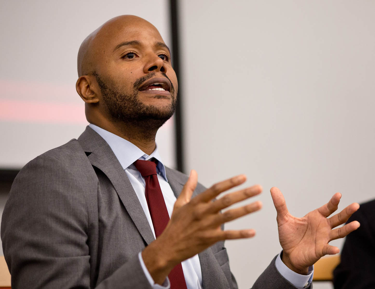 The LBJ School's Dr. Peniel Joseph during the Kerner Commission event on March 5, 2018