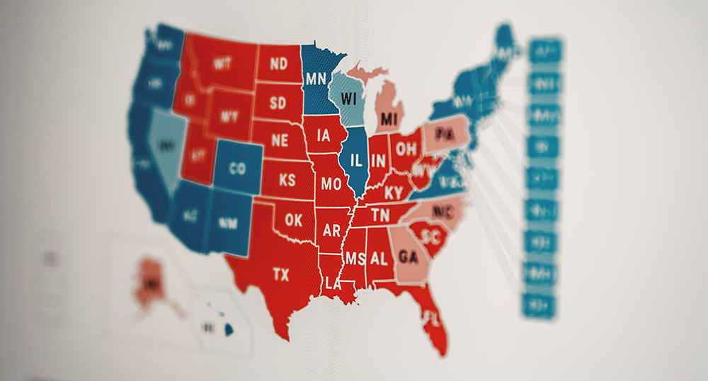 Electoral College Map. Credit: Clay Banks, Unsplash