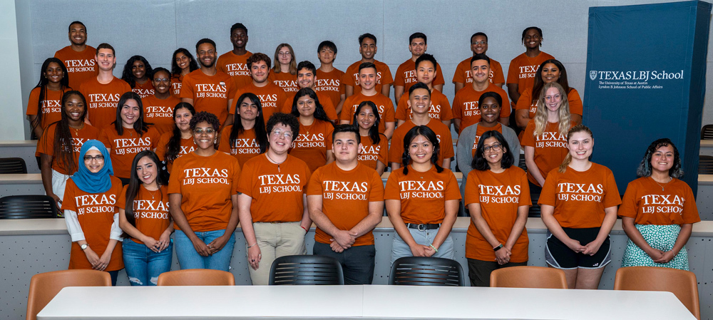 38 students visited the LBJ School for PPIA Public Service Weekend 