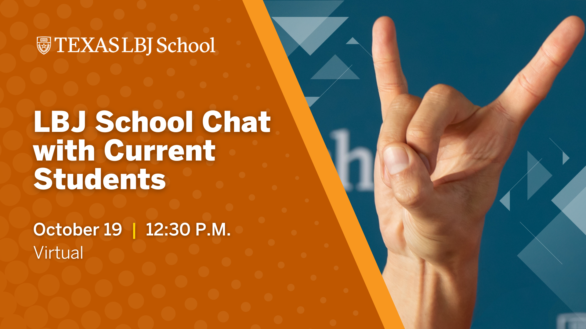 Chat with Students Event Banner