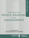 Cover of Journal of Policy Analysis and Management, Volume 32, Issue 1 (Winter 2013)