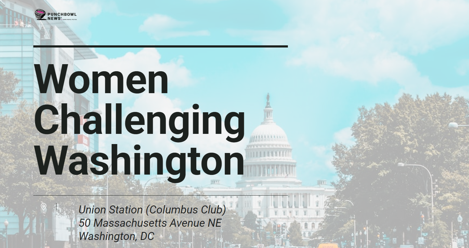 Women Challenging Washington Event Flyer