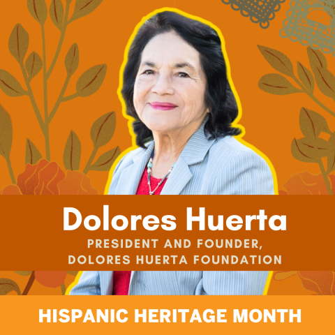 Dolores Huerta Graphic Square