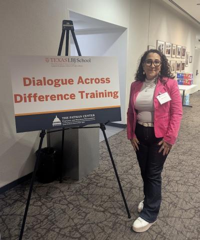 Melissa Drexler, LBJ EMPL student attending a training