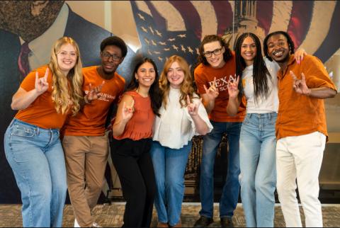 LBJ student, Julius McIntyre with GPAC leadership