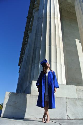 LBJ student, Isabelle Iguchi in DC