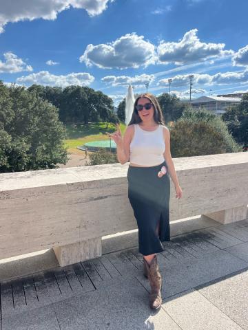 LBJ DC Commencement Speaker, Mia Paone, in Austin