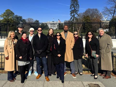 LBJ EMPL Graduate Danielle Thompson in DC with Cohort