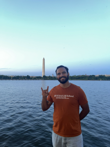 Alex Mathew DC Maymester with The Patman Center Washington Monument
