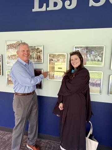 LBJ Alumni Daughter/Father Emma and Jim Niewald