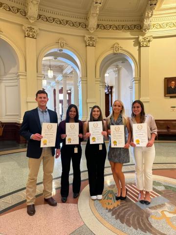 Incoming LBJ Master of National Security Student Leylah Attia at the Capitol