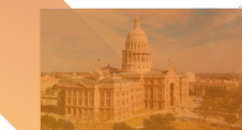 TX State Capitol w Burnt Orange Style 