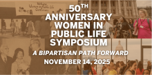 50th anniversary women in public life symposium