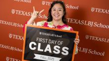 LBJ student, Isabelle Iguchi