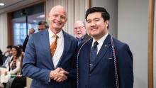 LBJ student, Victor To, graduates in DC with 10th Cohort. Visit from Dean DeShazo