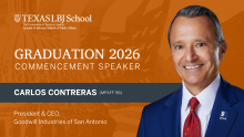 Carlos Contreras 2026 Commencement Speaker, Goodwill San Antonio