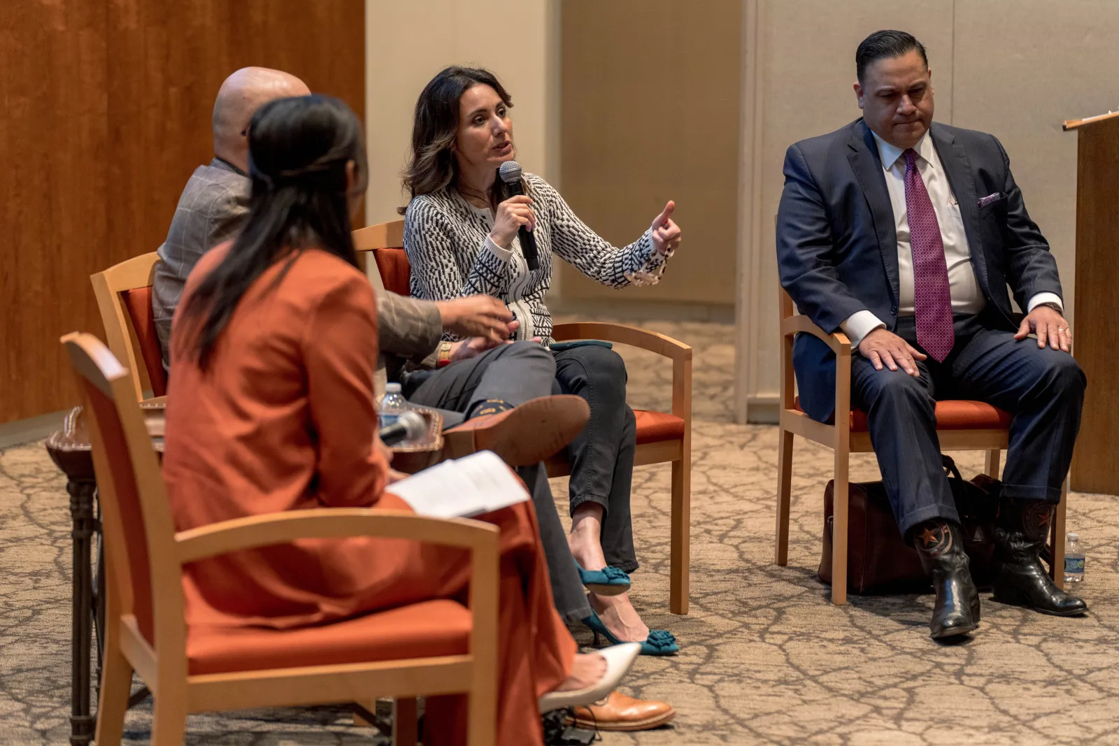 Speakers address the attendees of the Latino Policy Research Symposium.