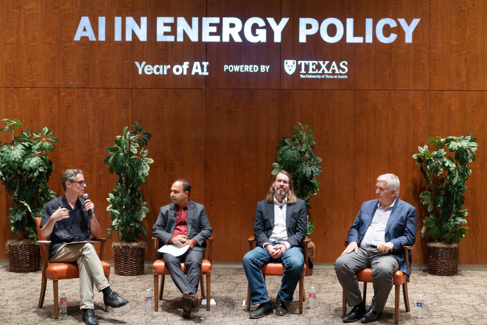 Panelists at the AI in Energy Policy panel.