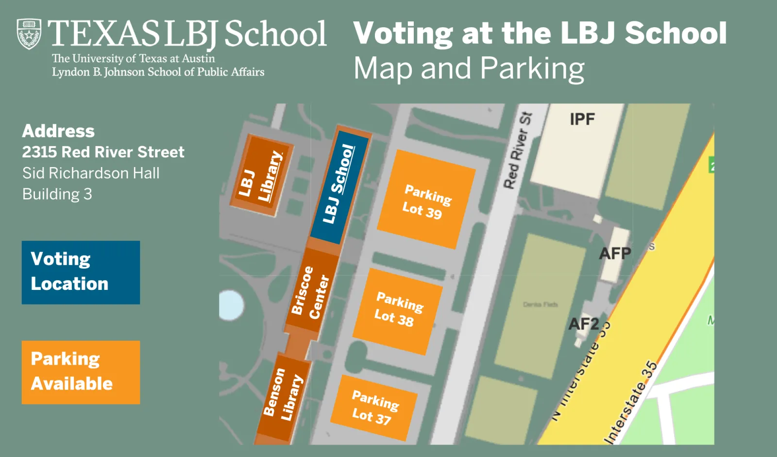 Graphic depicting parking for voting