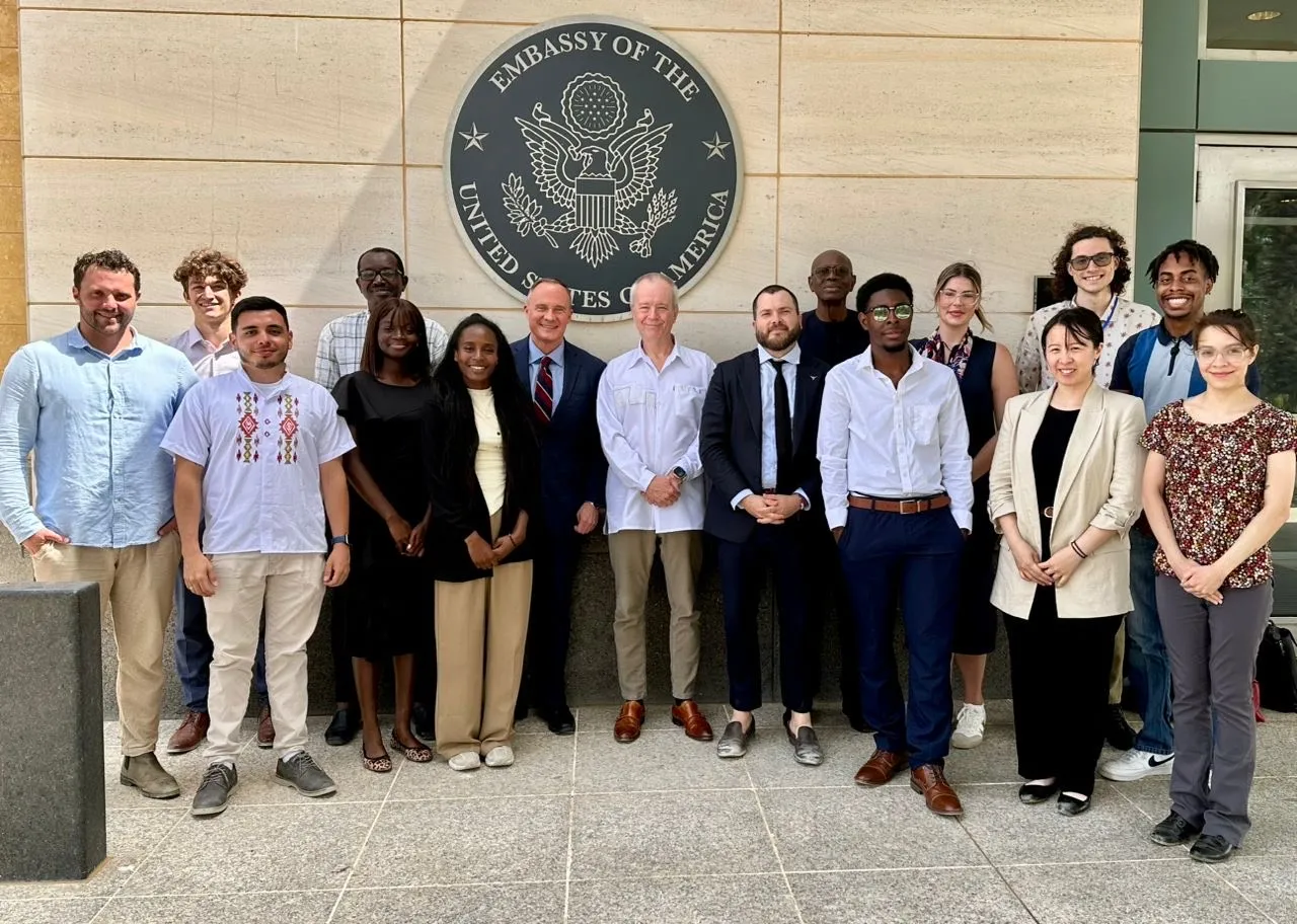 LBJ student, Devarier Smith, studying abroad in Senegal with LBJ peers