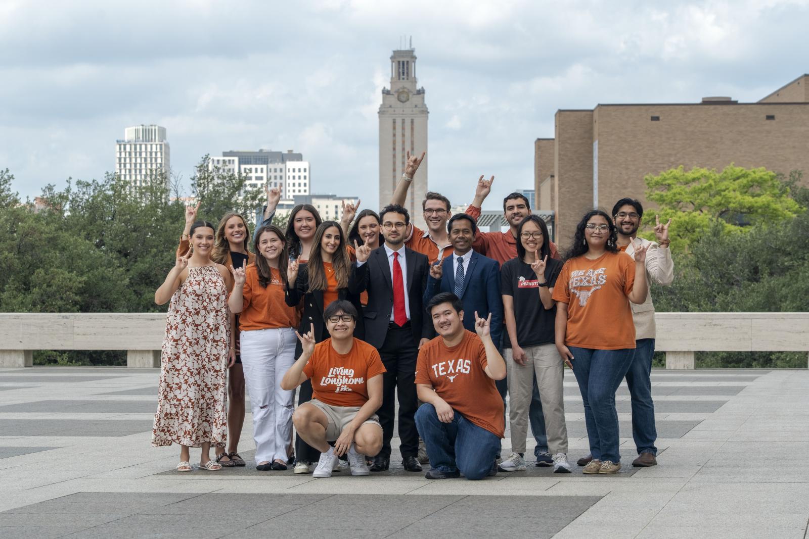 LBJ DC Commencement Speaker, Mia Paone, in Austin with DC peers