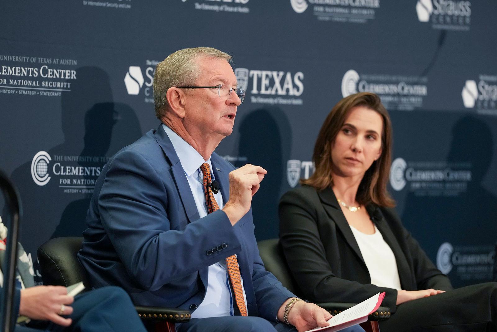 LBJ Faculty at Strauss event